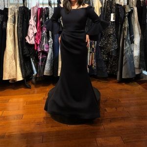 NEVER WORN Scuba Ruched Bell Sleeve by Jovani (10)